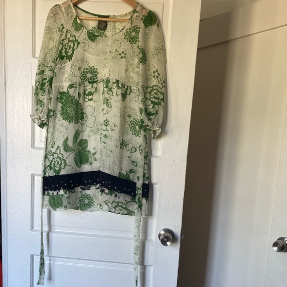 Anthropologie garden party dress. Brand is Fei. XS. Looks great. Super light. - Picture 3 of 7